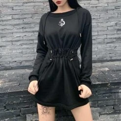 Lil Moon Flower Dress Hoodie -Gothic Clothing Store 6 b1c3679c 1d58 491a 8041 76ce4d346d8c