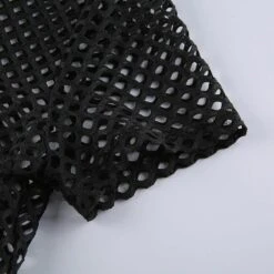 B&W Fishnet Sexy Crop Top -Gothic Clothing Store 6 dbea4404 287a 4c9f ba32 840101f73af0