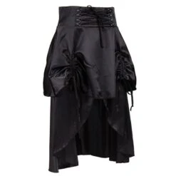 Steampunk Ruched Maxi Skirt -Gothic Clothing Store 6 f06967d5 1b4b 42bd b6dc 892dd58f71c3