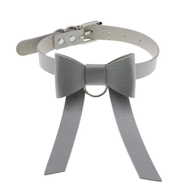 Bowknot Leather Choker 12 Bowknot Leather Choker - Image 12