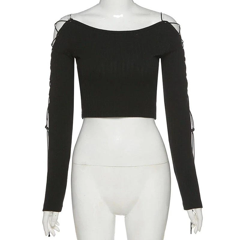 Gothic Bodycon Crop Top 6 Gothic Bodycon Crop Top - Image 6