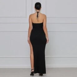 Night Queen Halter Maxi Dress -Gothic Clothing Store 7 23e52ed8 afc1 4b20 9e63 1134f9ac59f2