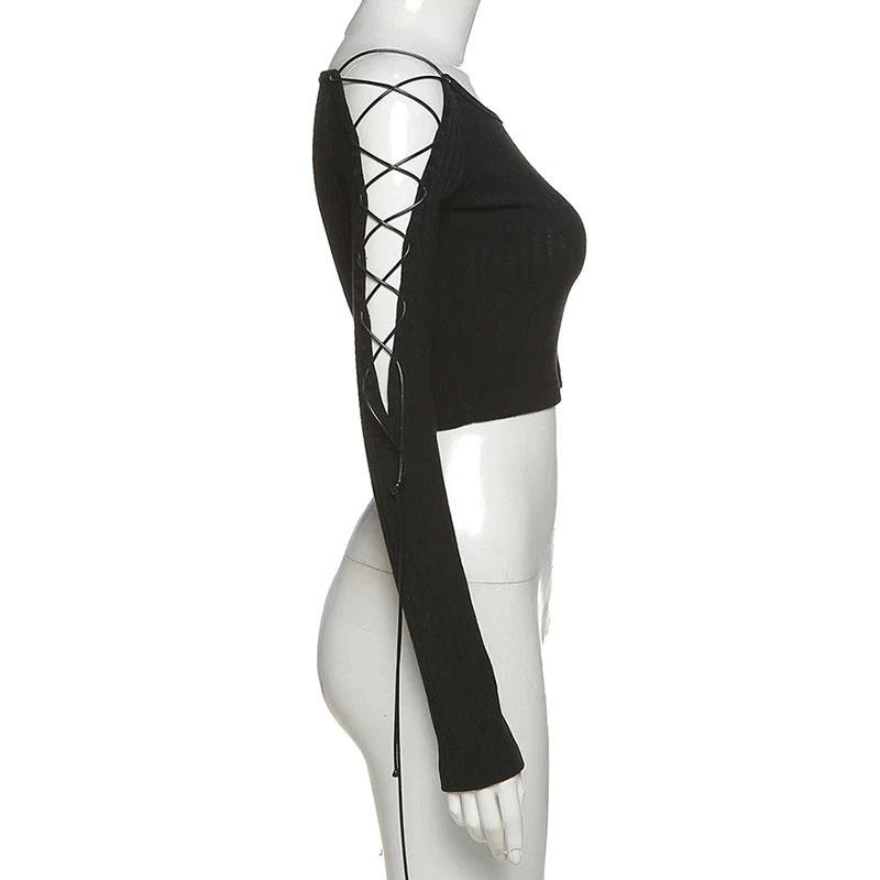 Gothic Bodycon Crop Top 7 Gothic Bodycon Crop Top - Image 7