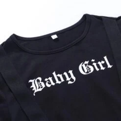 Baby Girl Gothic Crop Top -Gothic Clothing Store 7 38e6fcfa c655 42df 9358 cdf196f37ab2