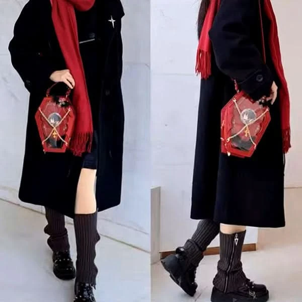 Gothic Coffin Ita Bag With Chain & Wings 7 Gothic Coffin Ita Bag With Chain & Wings - Image 7