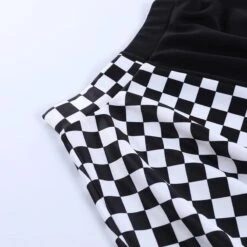 B&W Gothic Checkered Skirt 18 B&W Gothic Checkered Skirt -Gothic Clothing Store 7 78935e4b 72f4 4bab 814b 60c8159bc3cb