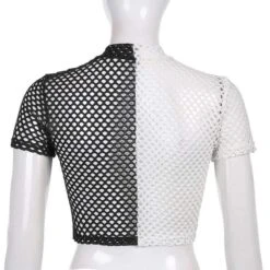 B&W Fishnet Sexy Crop Top -Gothic Clothing Store 7 8c26dca6 1171 4ea4 a03d c00adcfdde5d