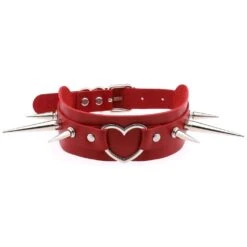 Long Spike Heart Choker Necklace -Gothic Clothing Store 7 a320ca4c d6c8 4f04 af2c 22ea0bdb6310