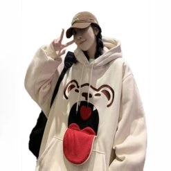 Hungry Bear Oversized Hoodie -Gothic Clothing Store 7 dc46ab30 cd6f 4825 941b 3a0d7a8e91d8