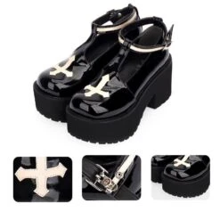 Gothic Cross Punk Lolita Shoes -Gothic Clothing Store 7 fe8308f2 adda 440c 99f8 f12c16bc720f