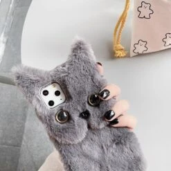 Furry Cat Phone Case -Gothic Clothing Store 8 247c4ee6 fdc5 47a9 af84 aa454c1d52a4