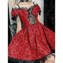 Gothic Spider Web Lace Dress -Gothic Clothing Store 8 39d84a05 4dc0 4f75 9e15 87a2c664aefe