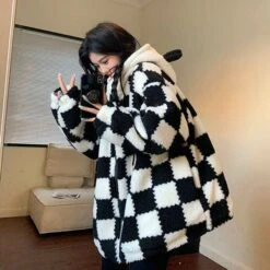 Kawaii Plaid Oversized Hoodie -Gothic Clothing Store 8 3a116c03 8c04 4939 9fd4 0aecf75b48da