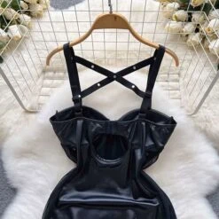Dominatrix Dreams Lingerie Leather-Look Bodycon Night Dress 24 Dominatrix Dreams Lingerie Leather-Look Bodycon Night Dress -Gothic Clothing Store 8 53872cce a83c 49d2 b957 7c1dc2ff1ed5