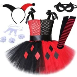Harley Quinn Inspired Girls Tutu Dress -Gothic Clothing Store 8 5f41e8b1 ecc8 469a bbb6 44f868665320