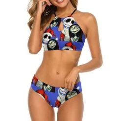 Dark Romance Gothic Print Halter Bikini Set -Gothic Clothing Store 8 bb328e65 6325 4ea1 b4f7 a4f01f5f4331