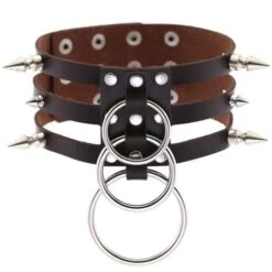 Nightfall Leather Choker -Gothic Clothing Store 8 d59c9a6b d436 43a5 94df 6a748407ec65