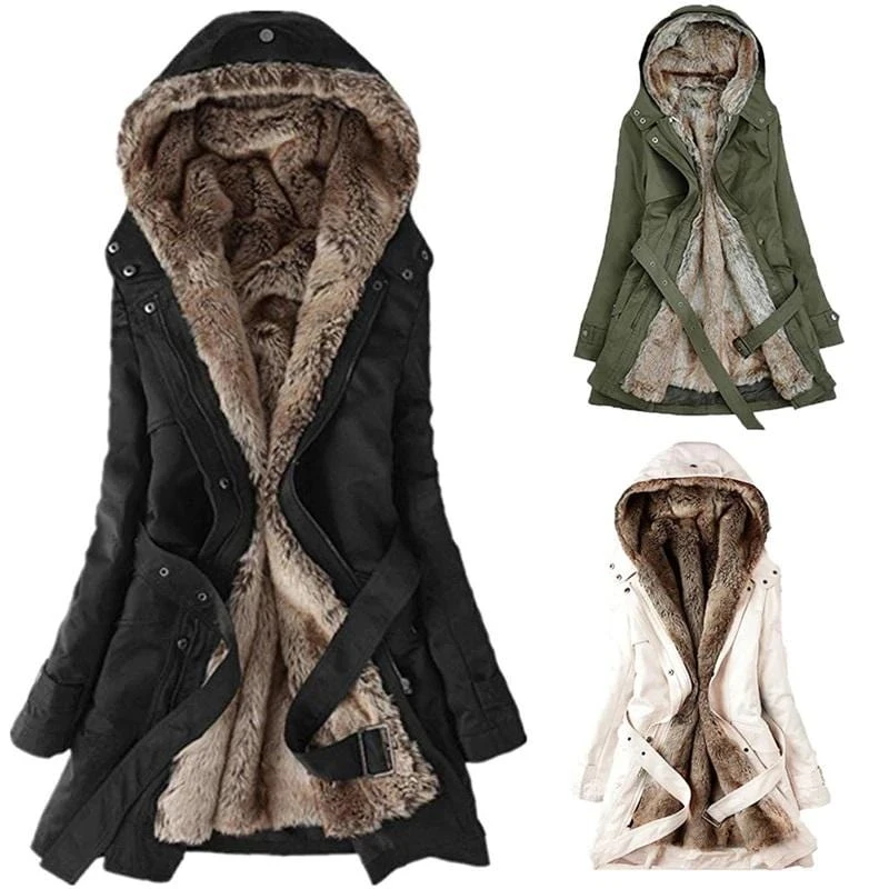 Classy Warm Hooded Coat 9 Classy Warm Hooded Coat - Image 9