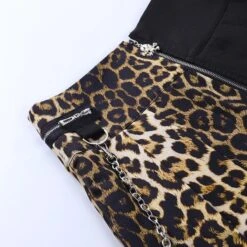 Leopardess High Waist Pleated Skirt -Gothic Clothing Store 8 e2957b8b 2698 4290 a4c3 5d9a12a7d619