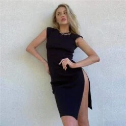 Oracle High Slit Mini Dress -Gothic Clothing Store 8 effe7892 b8bd 4494 bc7c 92764f40abf6