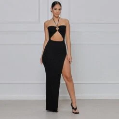 Night Queen Halter Maxi Dress -Gothic Clothing Store 8 fde87689 509a 4e0b b874 fbff479fe93b