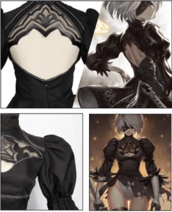 Nier Black Dress 19 Nier Black Dress -Gothic Clothing Store 9