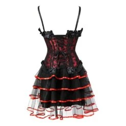 Polka Dot Overbust Corset Dress -Gothic Clothing Store 9 018e2764 0963 445d 8091 109a046b628f