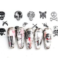 Oh My Skull Nail Art Stickers -Gothic Clothing Store 9 1c4198a4 7030 4e31 ad21 95739d698755