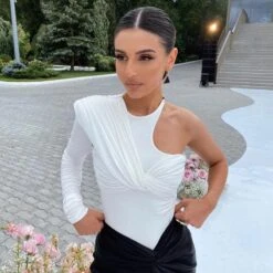 Twist Of Fate One Shoulder Bodysuit -Gothic Clothing Store 9 2402ebb4 9f34 4e97 9a22 a179604760d3