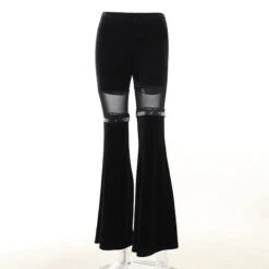 Dark Vixen Velvet Flare Pants -Gothic Clothing Store 9 28a780fa 7900 4e59 9568 63da5987fa01