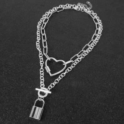Carabiner Layered Chain Necklaces -Gothic Clothing Store 9 2eefe407 0ce8 4dd7 9490 74abda6a621e