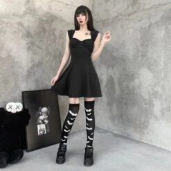 Nocturnal Being Thigh High Socks -Gothic Clothing Store 9 a4457852 160b 4c96 b1d1 428c14f25dab