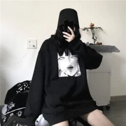 Manga Girl Oversized Hoodie 24 Manga Girl Oversized Hoodie -Gothic Clothing Store 9 be11679a 79a9 4331 9b3b 9f9a7c5d78be