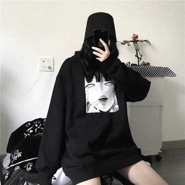 Manga Girl Oversized Hoodie 10 Manga Girl Oversized Hoodie - Image 10