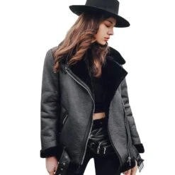 Abysmal Leather Goth Jacket -Gothic Clothing Store Abrigo de piel de invierno para mujer Chaqueta corta de piel de cordero negra para mujer.jpg Q90.jpg 5