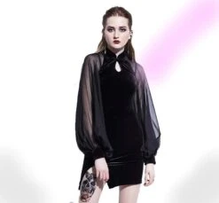 Ancestral Curse Short Dress -Gothic Clothing Store AncestralCurseShortDress