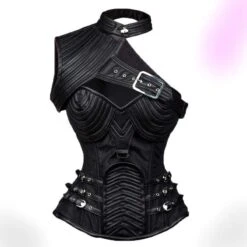 Black Armor Steampunk Corset