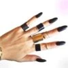 Black Midi Rings