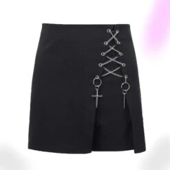 Cross High Waist Casual Shorts
