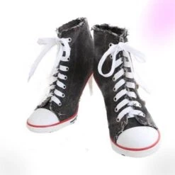 Denim High Heels Shoes