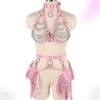 Exotic Chained Bra Harness