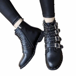 Gothic Buckle Boots -Gothic Clothing Store GothicBuckleBoots