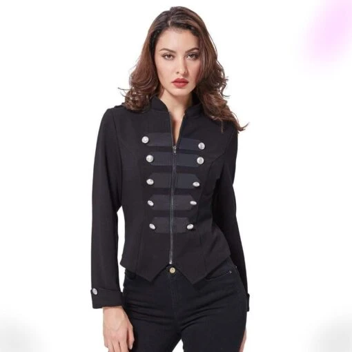 Gothic Vampire War Jacket -Gothic Clothing Store GothicVampireWarJacket