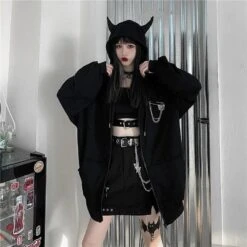 Fuzzy Devil Hoodie -Gothic Clothing Store H7f4a75b2d21d4be98b54f5fc0c7c1e6dn