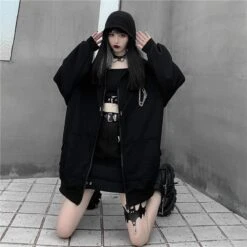 Fuzzy Devil Hoodie -Gothic Clothing Store H87ddf9d5b8d24d09b8aff4164a9250c5g