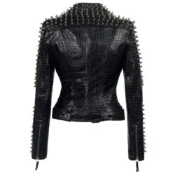 Wrecked Karma Studded Leather Jacket -Gothic Clothing Store HTB125YlXoLrK1Rjy1zbq6AenFXaP