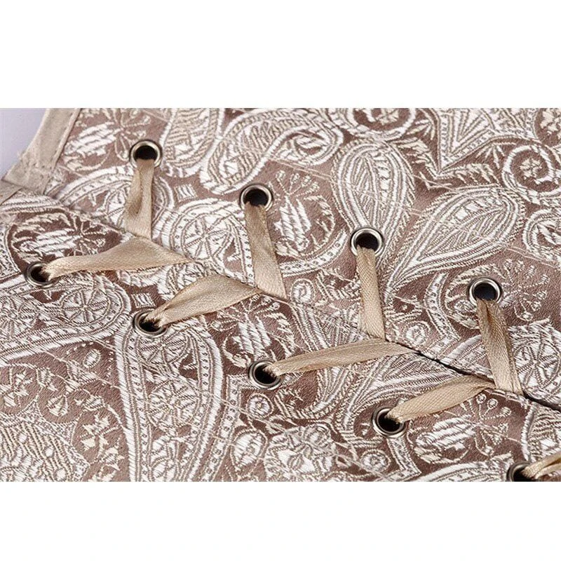 Scarlet Paisley Overbust Corset 8 Scarlet Paisley Overbust Corset - Image 8