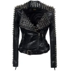 Wrecked Karma Studded Leather Jacket -Gothic Clothing Store HTB1eSvCdAvoK1RjSZFNq6AxMVXa4