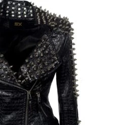 Wrecked Karma Studded Leather Jacket -Gothic Clothing Store HTB1i9TlXizxK1Rjy1zkq6yHrVXaw