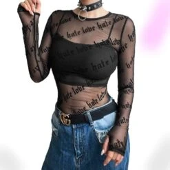 Hate-Love Mesh T-Shirt